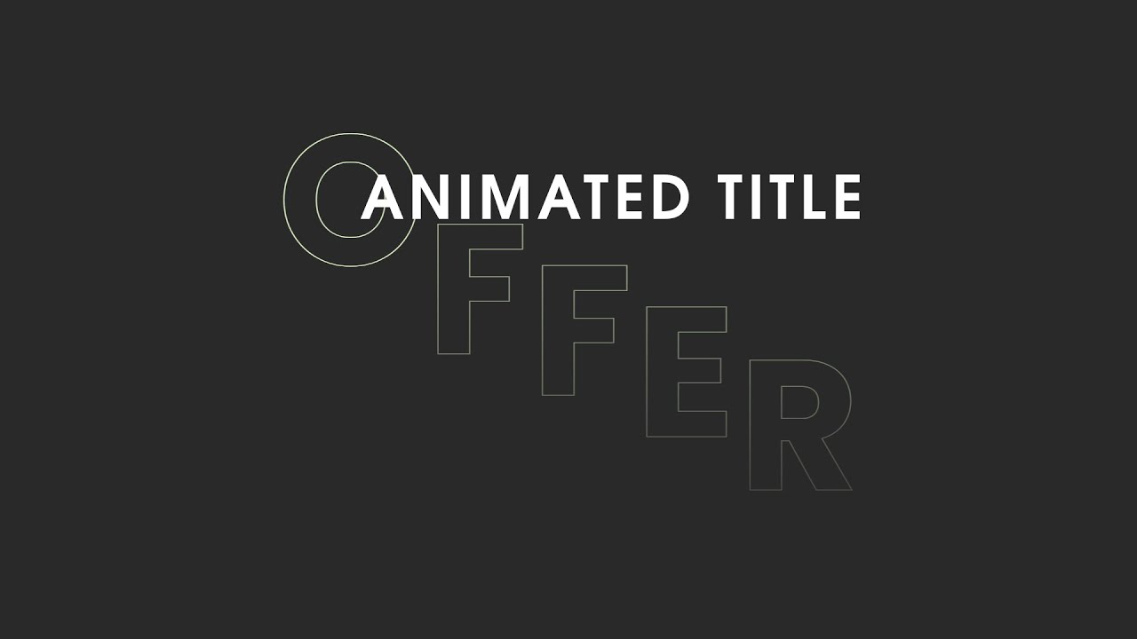 'Video thumbnail for How To Make Animated Title Design For Website Using HTML CSS JavaScript'