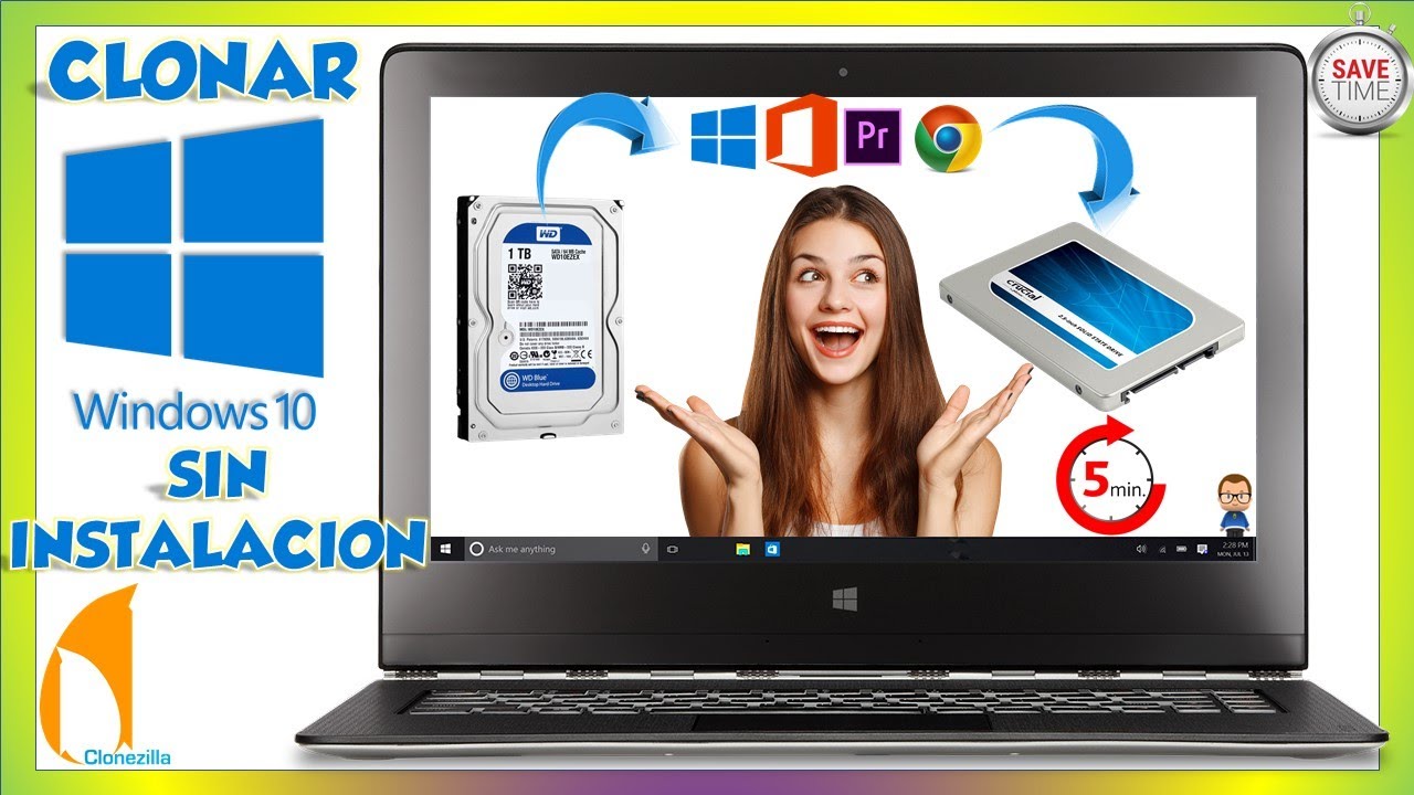 Video thumbnail for 🔴 Cómo Clonar 𝗪𝗜𝗡𝗗𝗢𝗪𝗦 𝟭𝟬 a SSD con【Clonezilla】【𝗚𝗥𝗔𝗧𝗜𝗦】