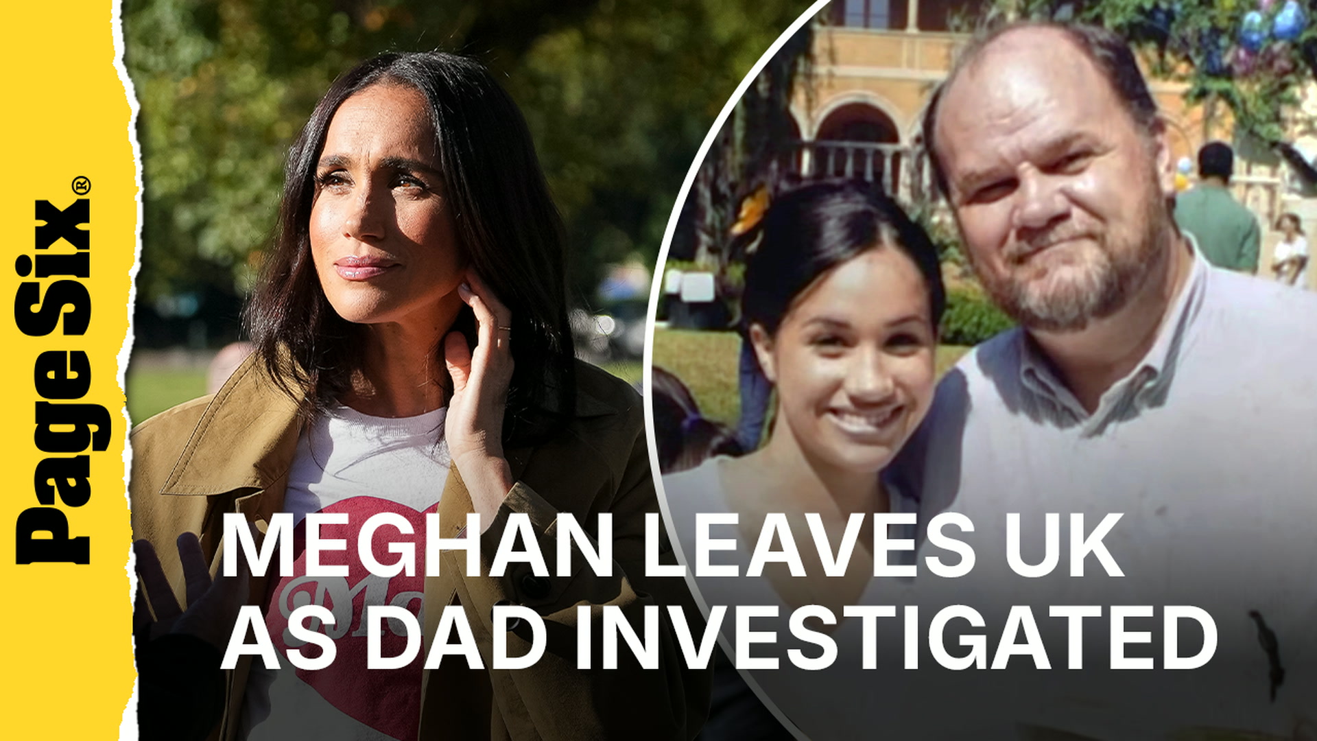 Video thumbnail for Prince Harry and 'really upset' Meghan Markle jet out of UK with their kids in wake of Thomas Markle Sr. investigation