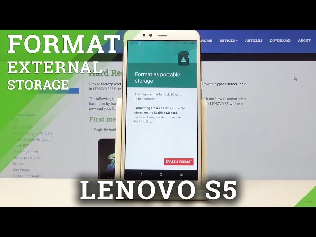 Video thumbnail for How to Erase SD Card in LENOVO S5 - Format Memory Card