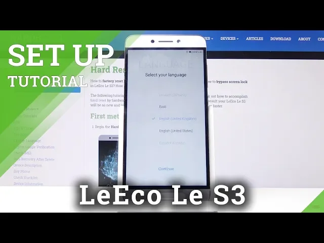 Video thumbnail for How to Set Up LeEco Le S3 – Initialization Process
