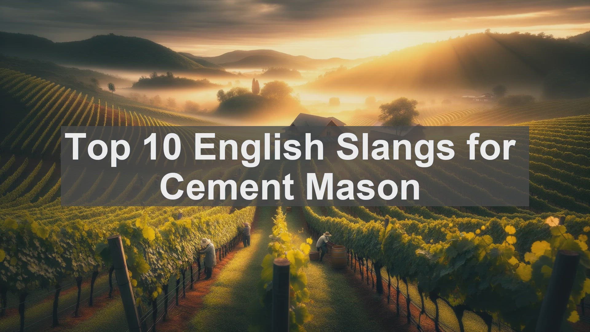 'Video thumbnail for Top 10 English Slangs for Cement Mason'