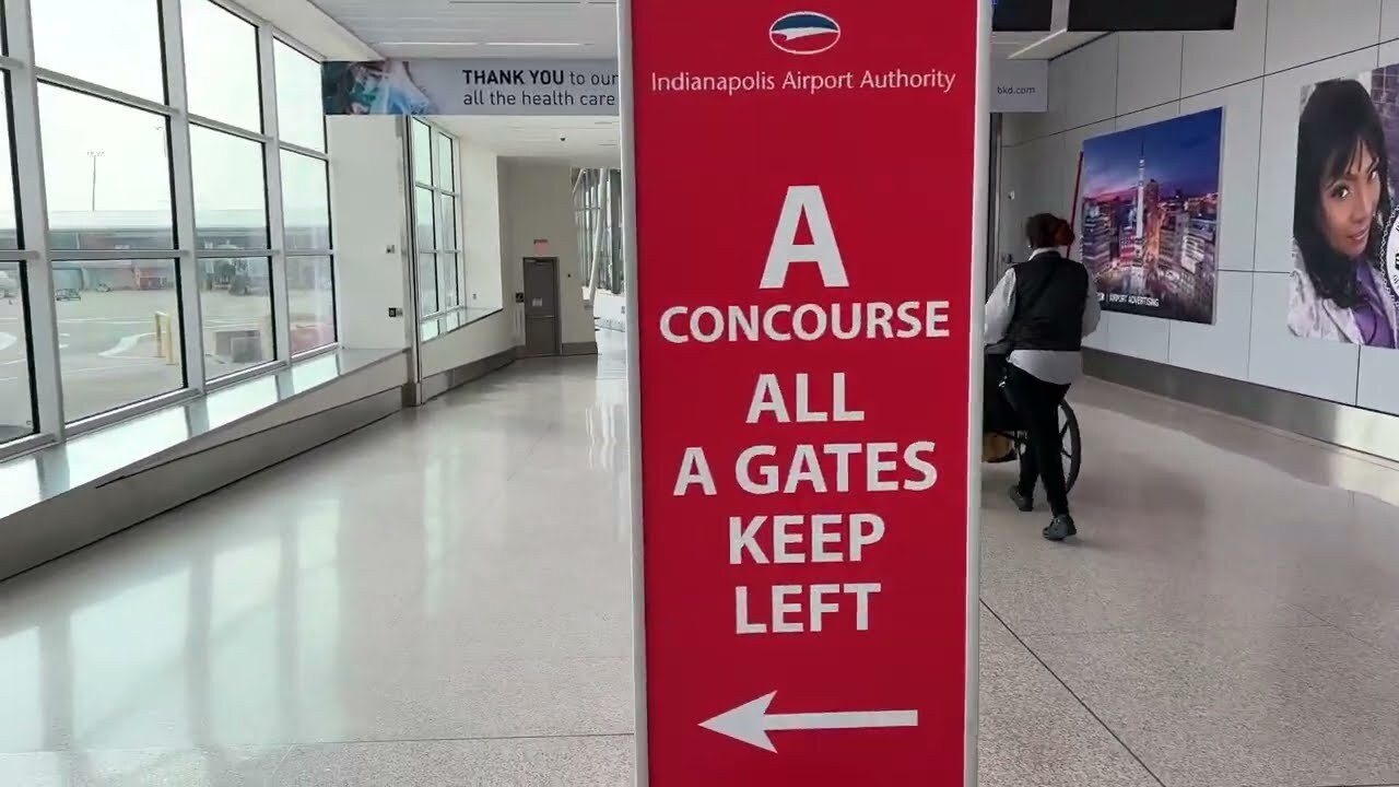 Video thumbnail for Indianapolis Airport Departure Tour