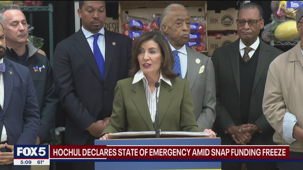 'Video thumbnail for Hochul declares state of emergency amid SNAP shutdown'