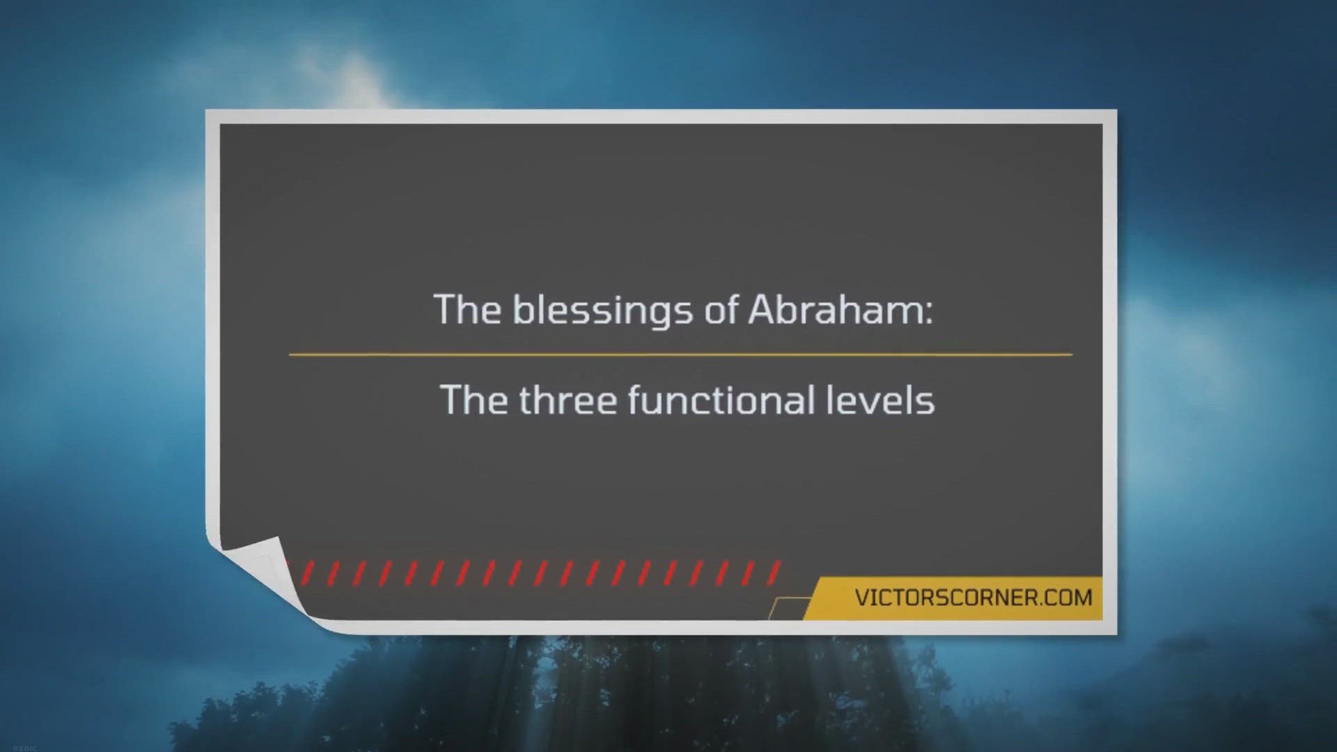 Video thumbnail for The Three Great Dimensions of the Blessings of Abraham