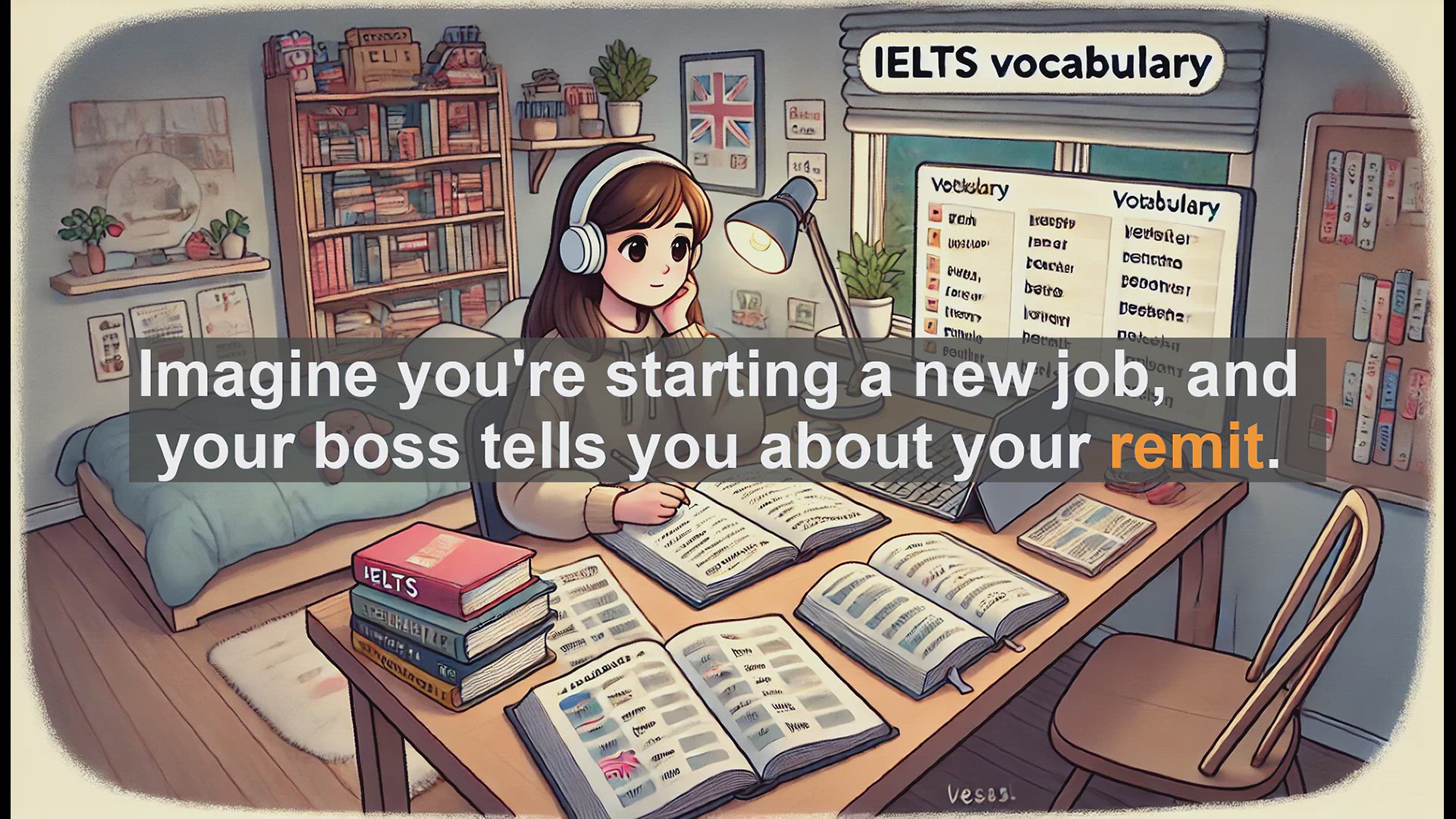'Video thumbnail for 2500 Must Know IELTS 6.5 Vocabulary - Understanding 'Remit': A Key Word for IELTS Success'