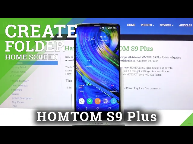 Video thumbnail for Create Folder with Apps Icons - HOMTOM S9 Plus & Home Screen Organization