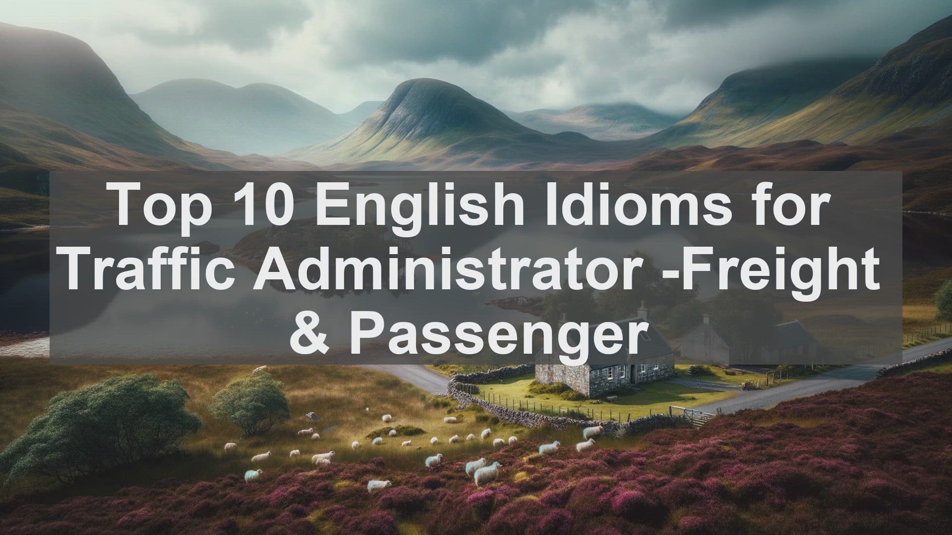 'Video thumbnail for Top 10 English Idioms for Traffic Administrator Freight  Passenger'
