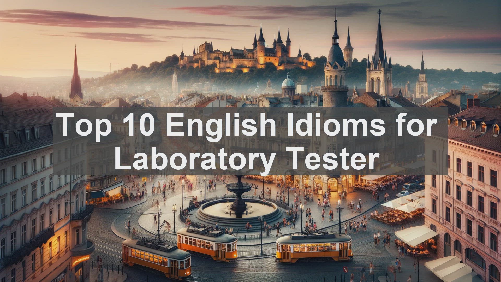 'Video thumbnail for Top 10 English Idioms for Laboratory Tester'