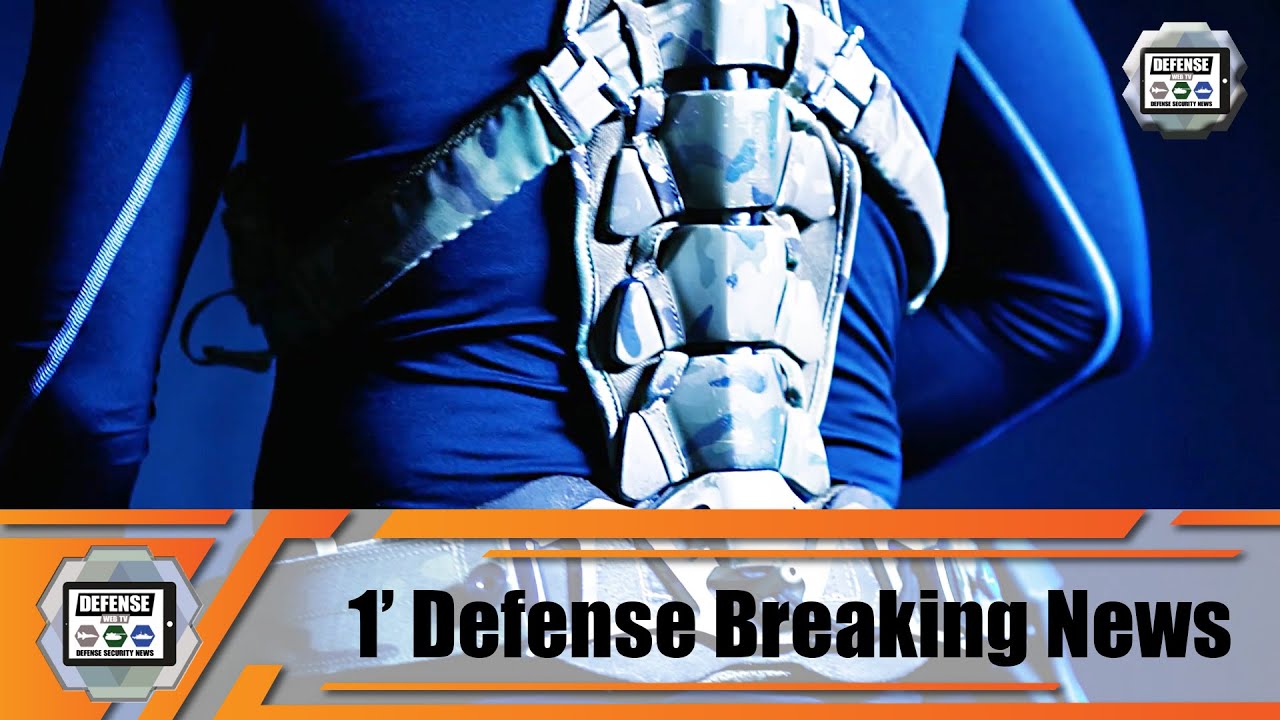 Video thumbnail for Singapore Army testing titanium exoskeleton from Mawashi Science and Technology defense industry