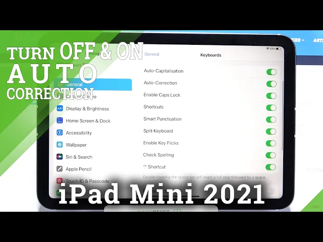 Video thumbnail for How to Enter Text Correction Options on iPad mini (2021)?