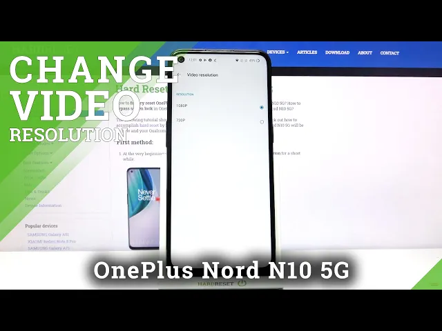 Video thumbnail for How to Change Video Resolution in OnePlus Nord N10 5G – Video Preferences