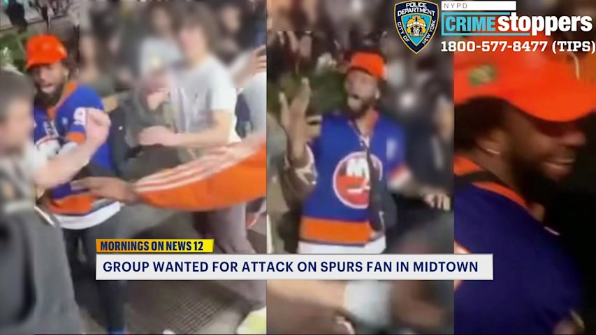Video thumbnail for Knicks fans wanted after violent Spurs jersey robbery