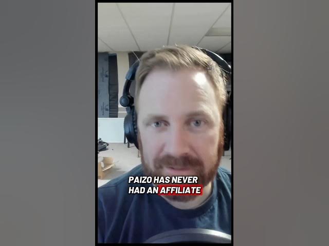Video thumbnail for @PaizoInc needs to create an affiliate program for Paizo.com