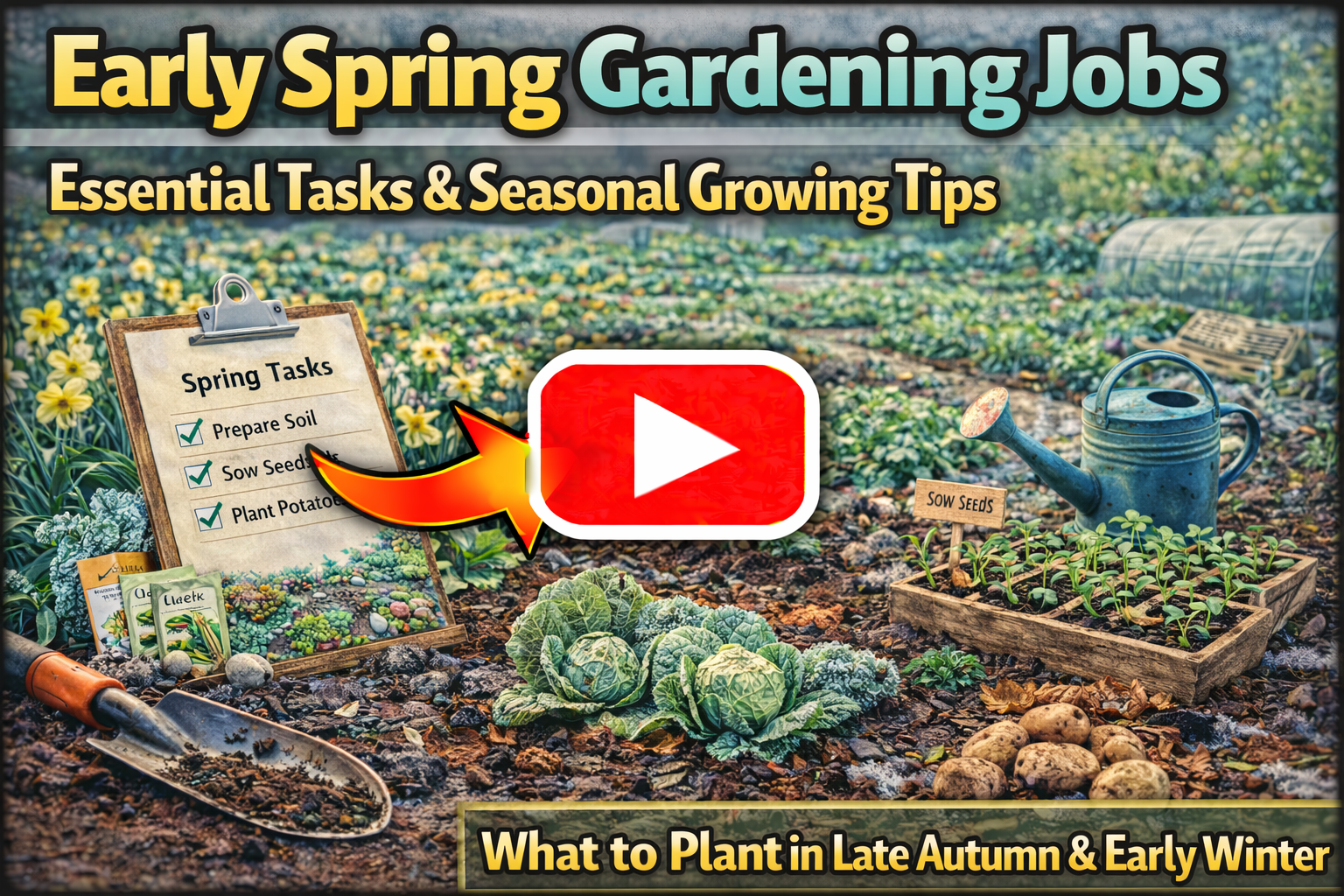 Video thumbnail for Early Spring Gardening Jobs | Essential Tasks & Seasonal Growing Tips