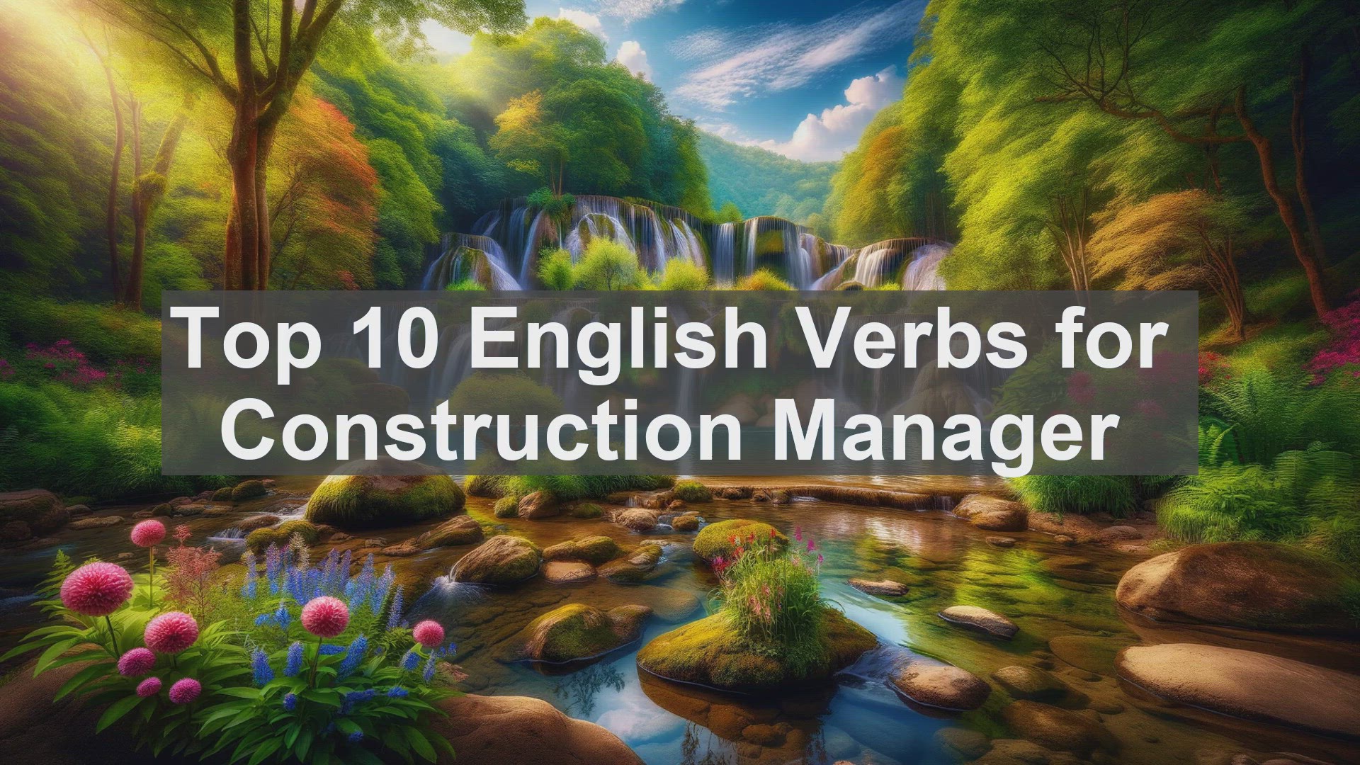 'Video thumbnail for Top 10 English Verbs for Construction Manager'