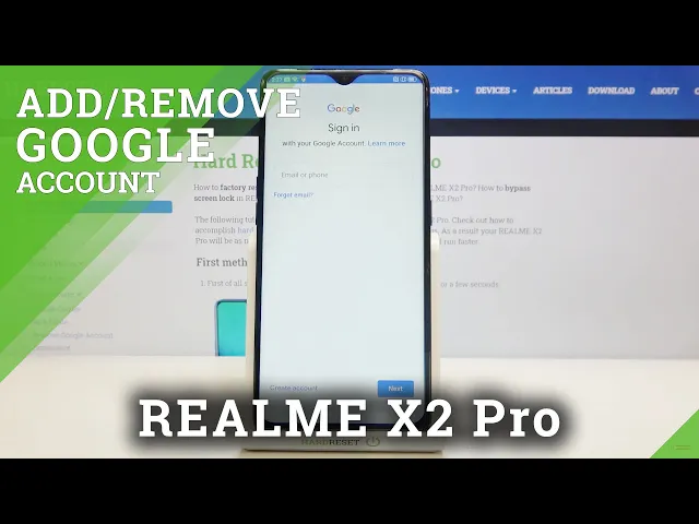 Video thumbnail for How to Add and Remove Google Account on REALME X2 Pro – Manage Google Account