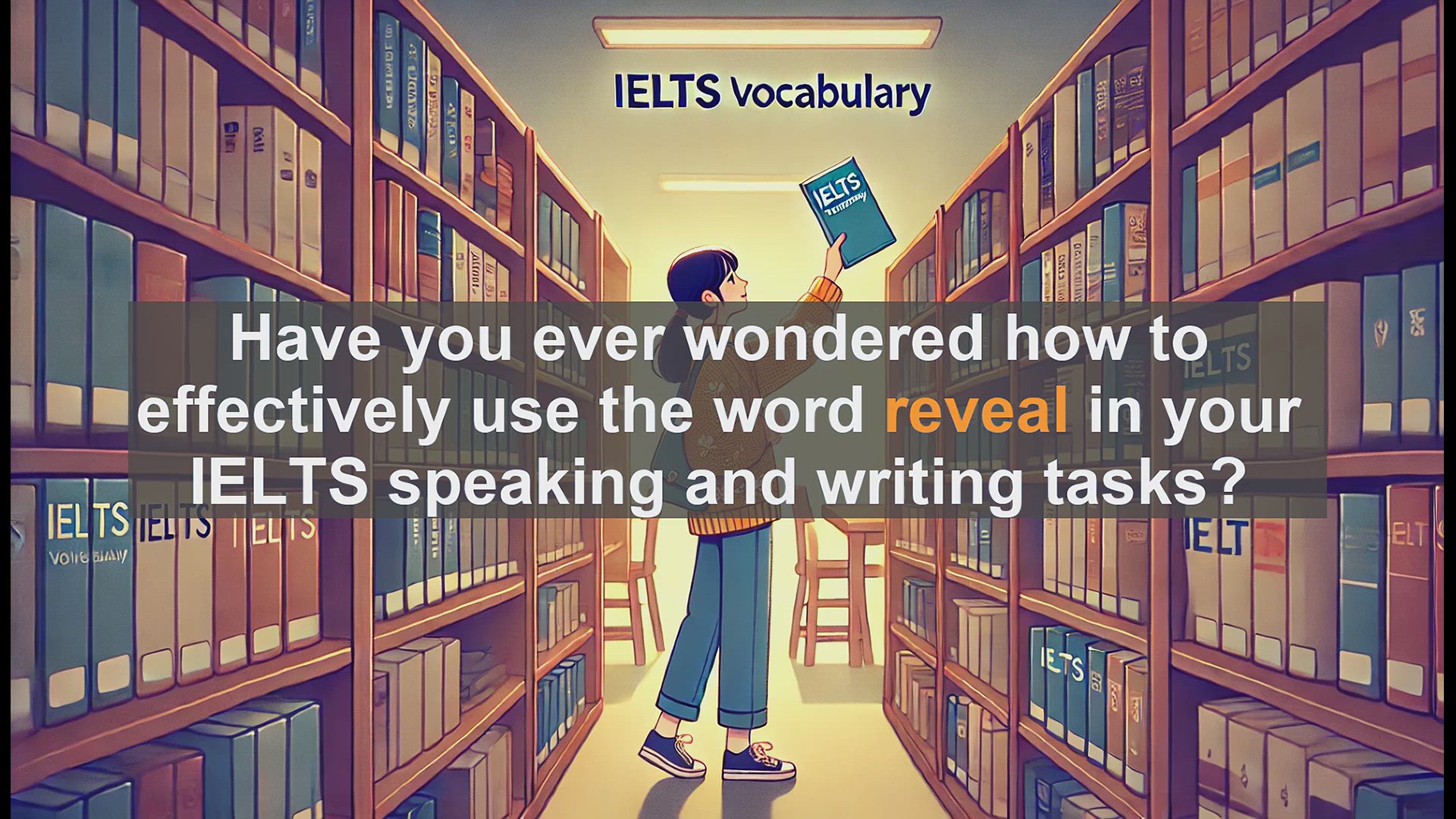'Video thumbnail for 2500 Must Know IELTS 6.5 Vocabulary - How to Use 'Reveal' in IELTS: Boost Your Vocabulary Score'