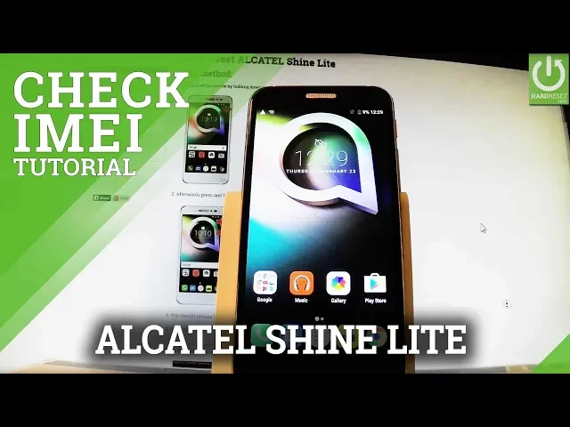 Video thumbnail for How to Check IMEI in ALCATEL Shine Lite - Status Information
