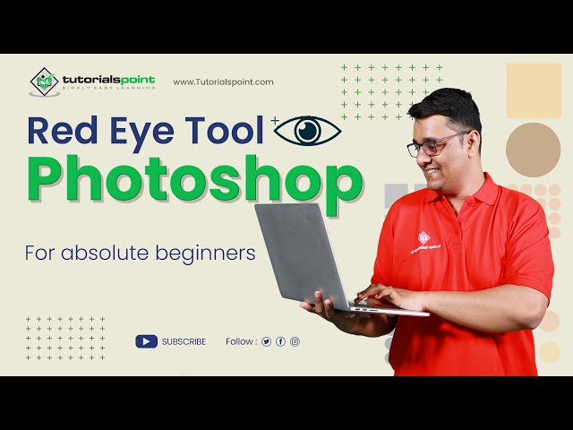 'Video thumbnail for How to Remove Red Eye in Photos? | Red Eye tool in Photoshop | Tutorialspoint'