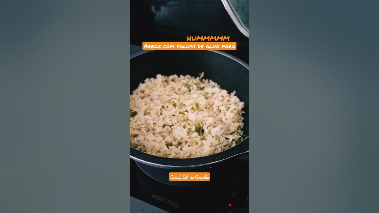 Video thumbnail for pra fazer arroz com um sabor especial, coloque folhas de alho poró nas suas #receitas eu adoro!!