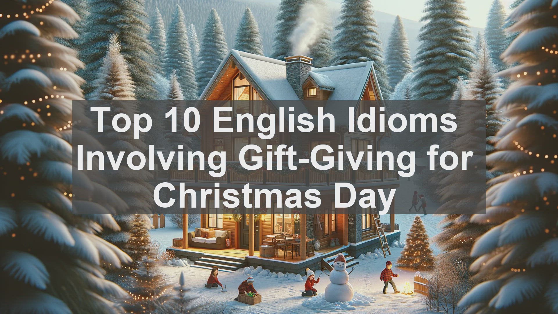 'Video thumbnail for Top 10 English Idioms Involving GiftGiving for Christmas Day'