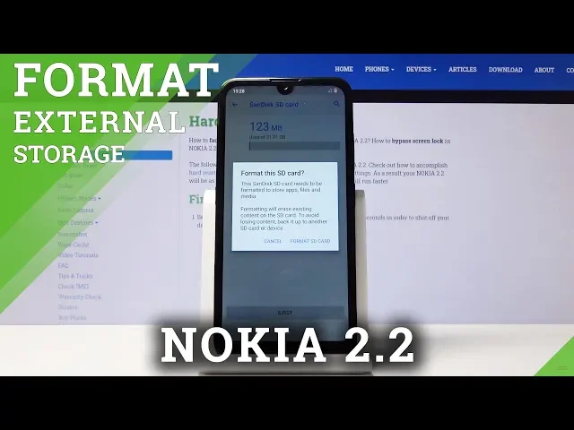 Video thumbnail for How to Format SD Card on NOKIA 2.2 – Delete All Files Permanently