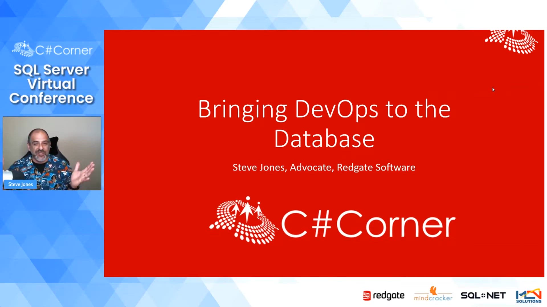 Video thumbnail for Bringing DevOps to the Database by Steve Jones || SQL Server Virtual Conference