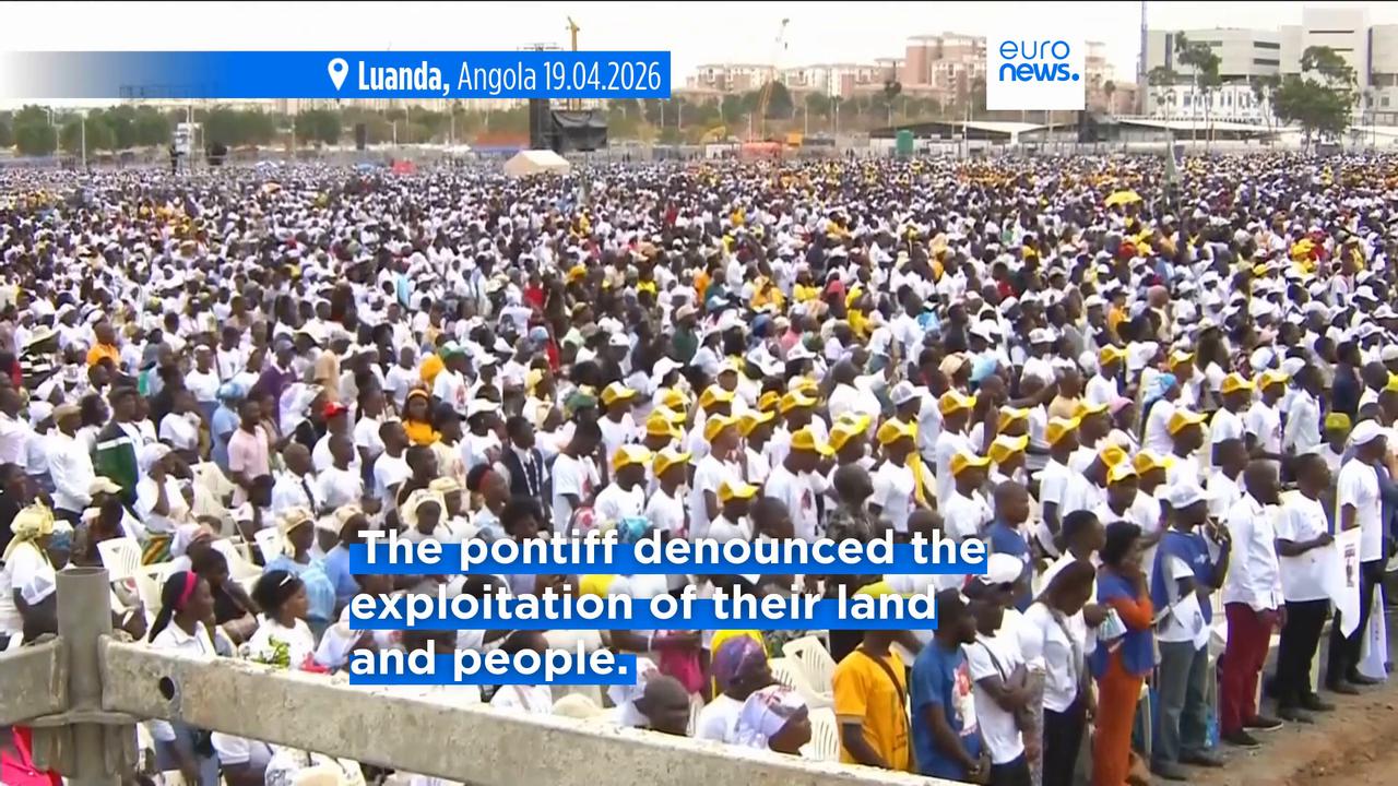 Video thumbnail for Pope Leo XIV heads to shrine in Angola that was a center of African slave trade