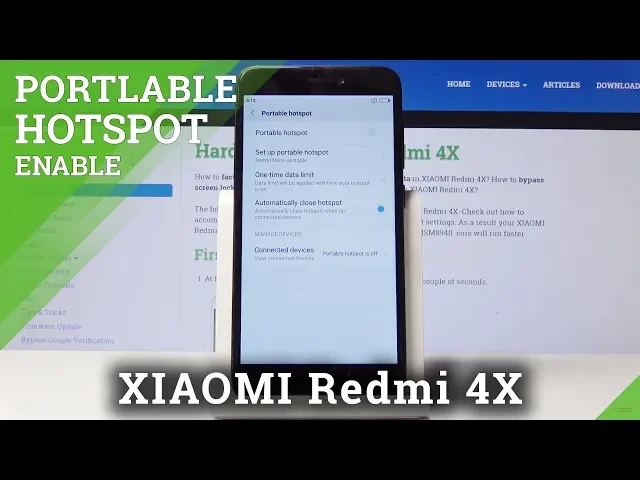 Video thumbnail for How to Create Wi-Fi Hotspot in Xiaomi Redmi 4X - Enable Portable Hotspot