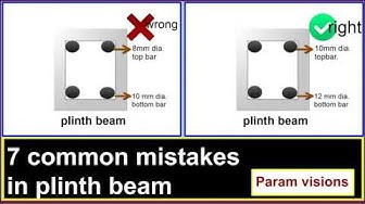 'Video thumbnail for 7 mistakes in the plinth beam /Common mistakes in the plinth beams /Rules to follow in plinth beam'
