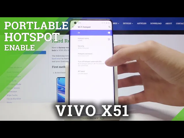 Video thumbnail for How to Enable Portable Hotspot on VIVO X51 5G – Wi-Fi Sharing
