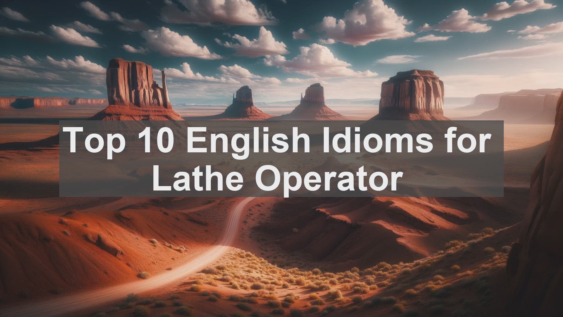 'Video thumbnail for Top 10 English Idioms for Lathe Operator'
