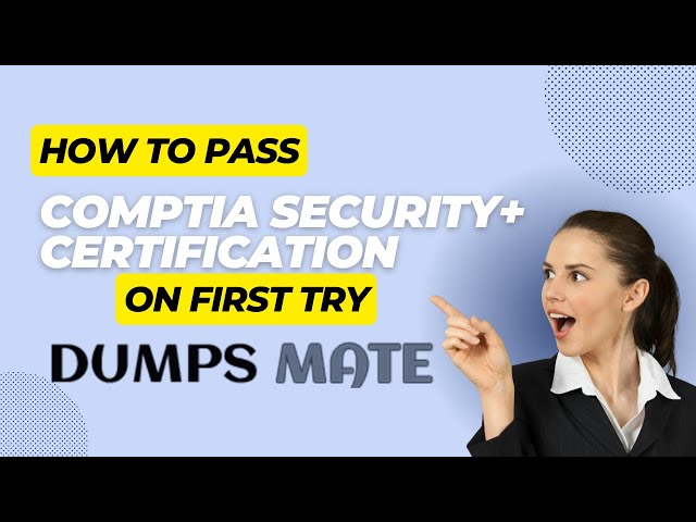 Video thumbnail for How to Pass the CompTIA Security+ Certification Exam on the First Try