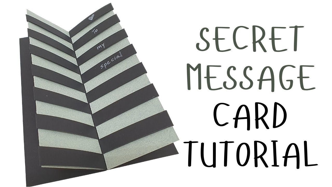 Video thumbnail for Secret Message Card Tutorial