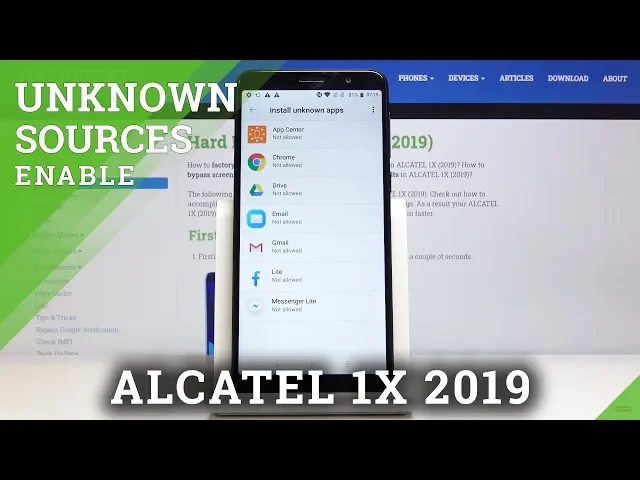 Video thumbnail for How to Allow Unknown Sources in ALCATEL 1X 2019 – Enable App Installation