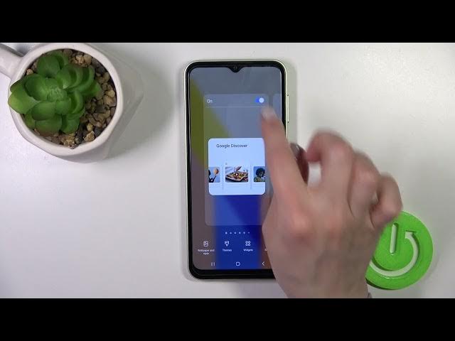 Video thumbnail for How to Turn On / Turn Off the Google Feed Home Screen Page on a SAMSUNG Galaxy F14 - Google Discover