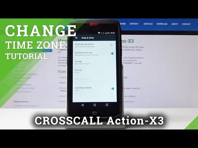 Video thumbnail for How to Set Up Time Zone in CROSSCALL Action-X3 - Change Date & Time