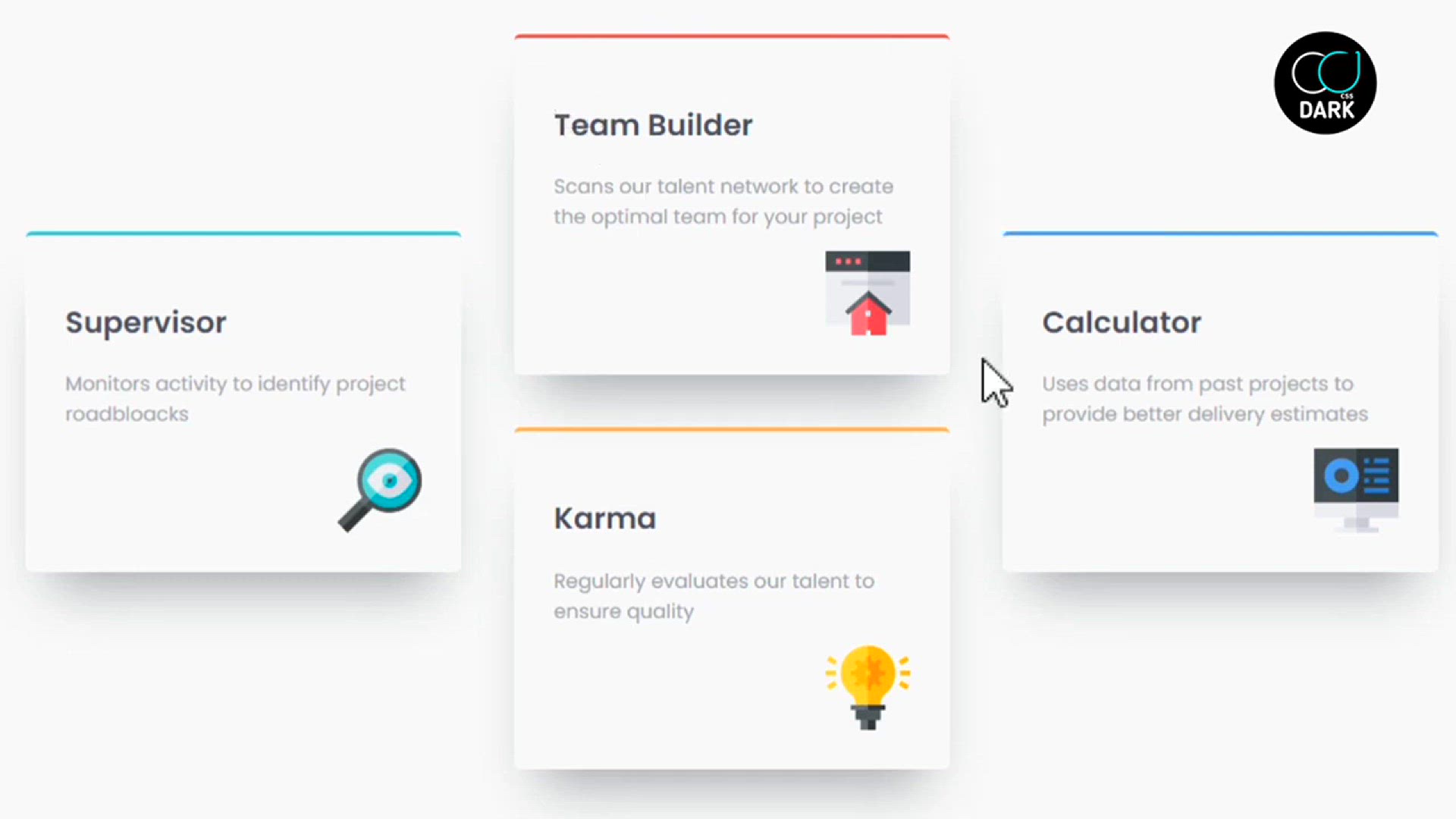 'Video thumbnail for Responsive Four Card feature Section with Html & CSS'