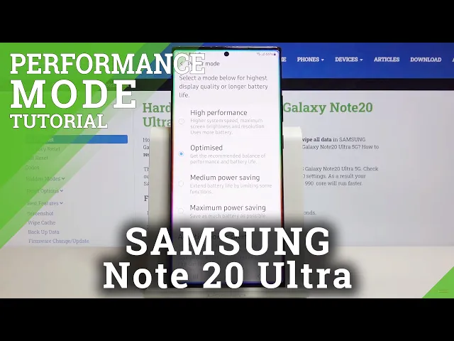 Video thumbnail for How to Activate High Performance Mode in SAMSUNG Galaxy Note 20 Ultra – Enable High Performance Mode