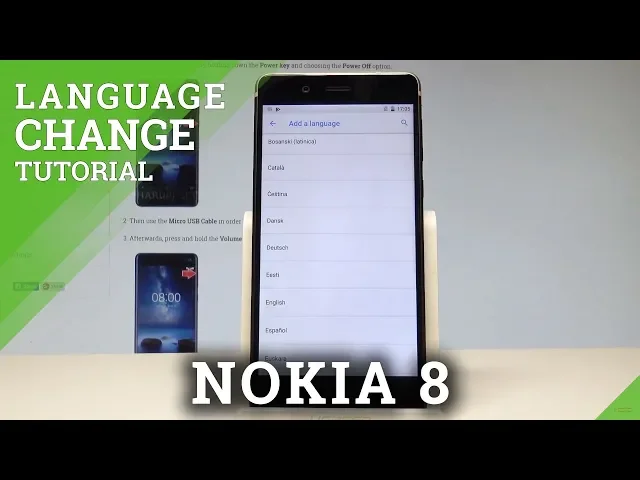Video thumbnail for How to Change Language in NOKIA 8 - List of Languages |HardReset.info