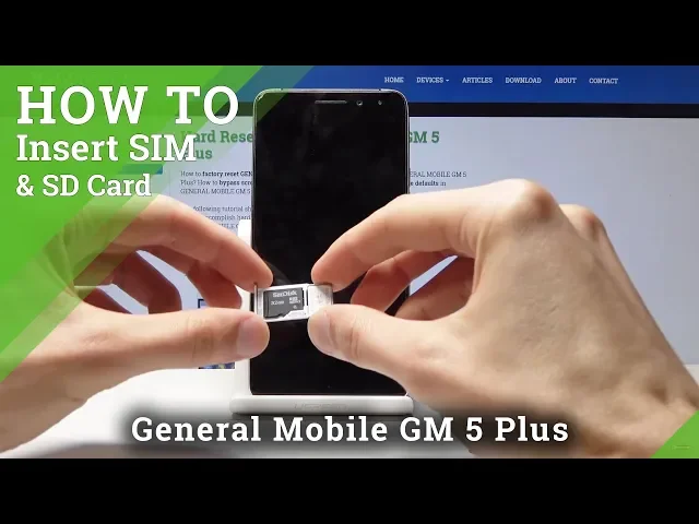 Video thumbnail for How to Insert SIM & SD in GENERAL MOBILE GM 5 - Install Nano SIM and Micro SD