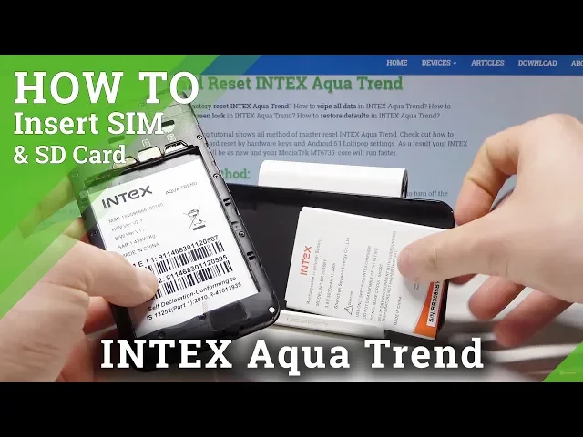 Video thumbnail for How to Insert Micro SIM & SD in INTEX Aqua Trend - SIM & SD Installation