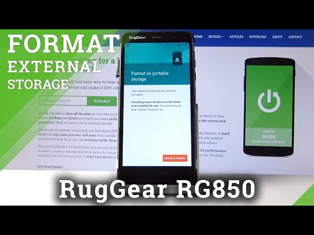 Video thumbnail for How to Format SD in RugGear RG850 – Erase External Storage