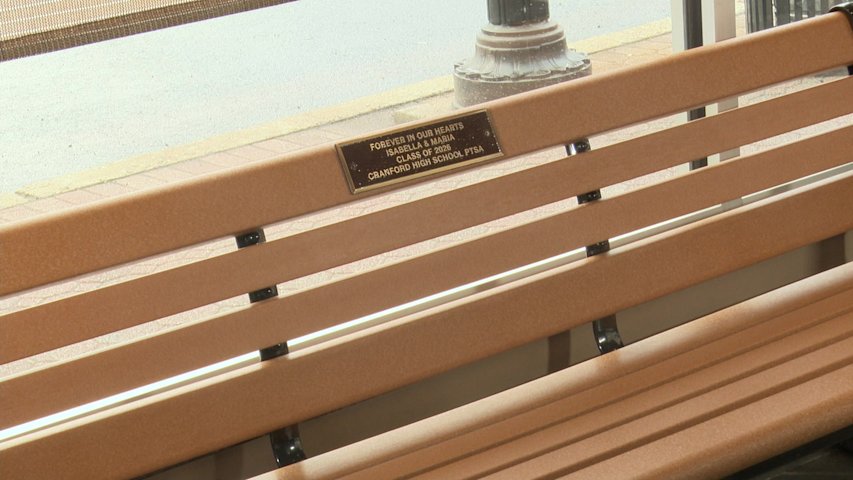 Video thumbnail for Memorial bench dedicated to Cranford teens killed in hit-and-run
