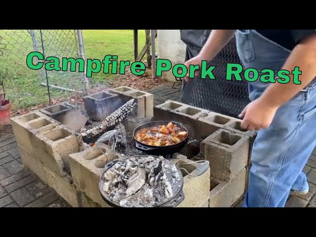 Video thumbnail for Lodge Cast Iron Cook It All (Campfire Pork Roast)