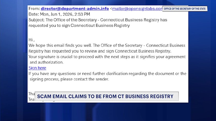 Video thumbnail for Secretary of the State Thomas warns of new email spoofing scam