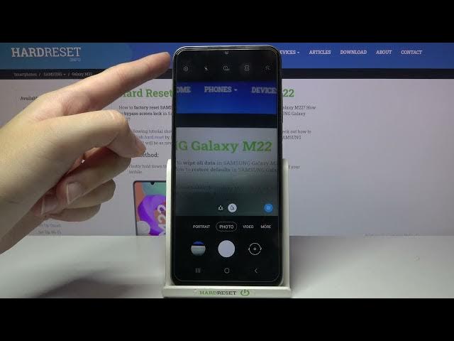 Video thumbnail for How to Manage Camera Mirror Effect in SAMSUNG Galaxy M22 - Find Mirror Effect Settings