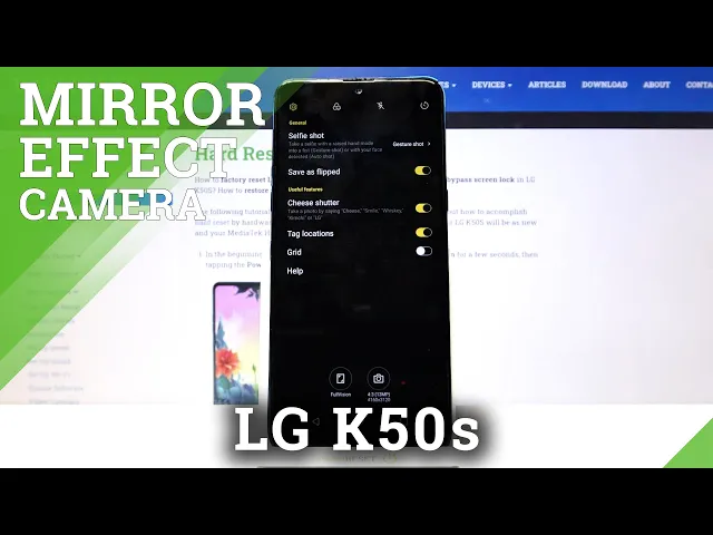 Video thumbnail for LG K50s - How to Enable or Disable Camera Mirror Effect