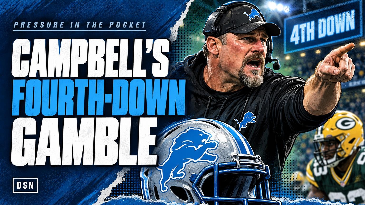 Video thumbnail for Dan Campbell's fourth-down gamble paid off, but the decision still drew questions